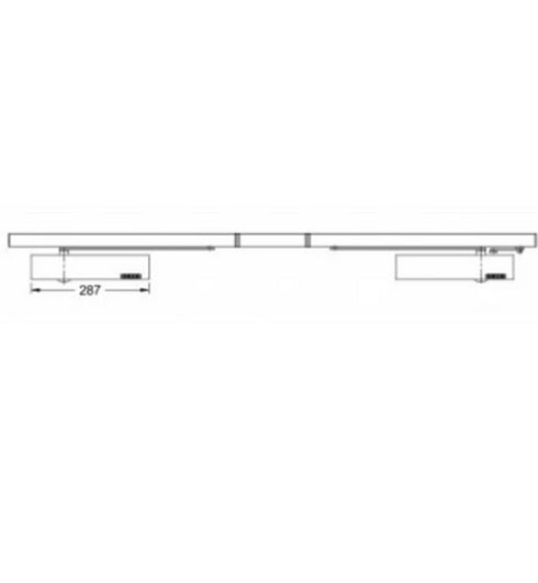 Schuco 212886 GEZE Twin Double Door Closer